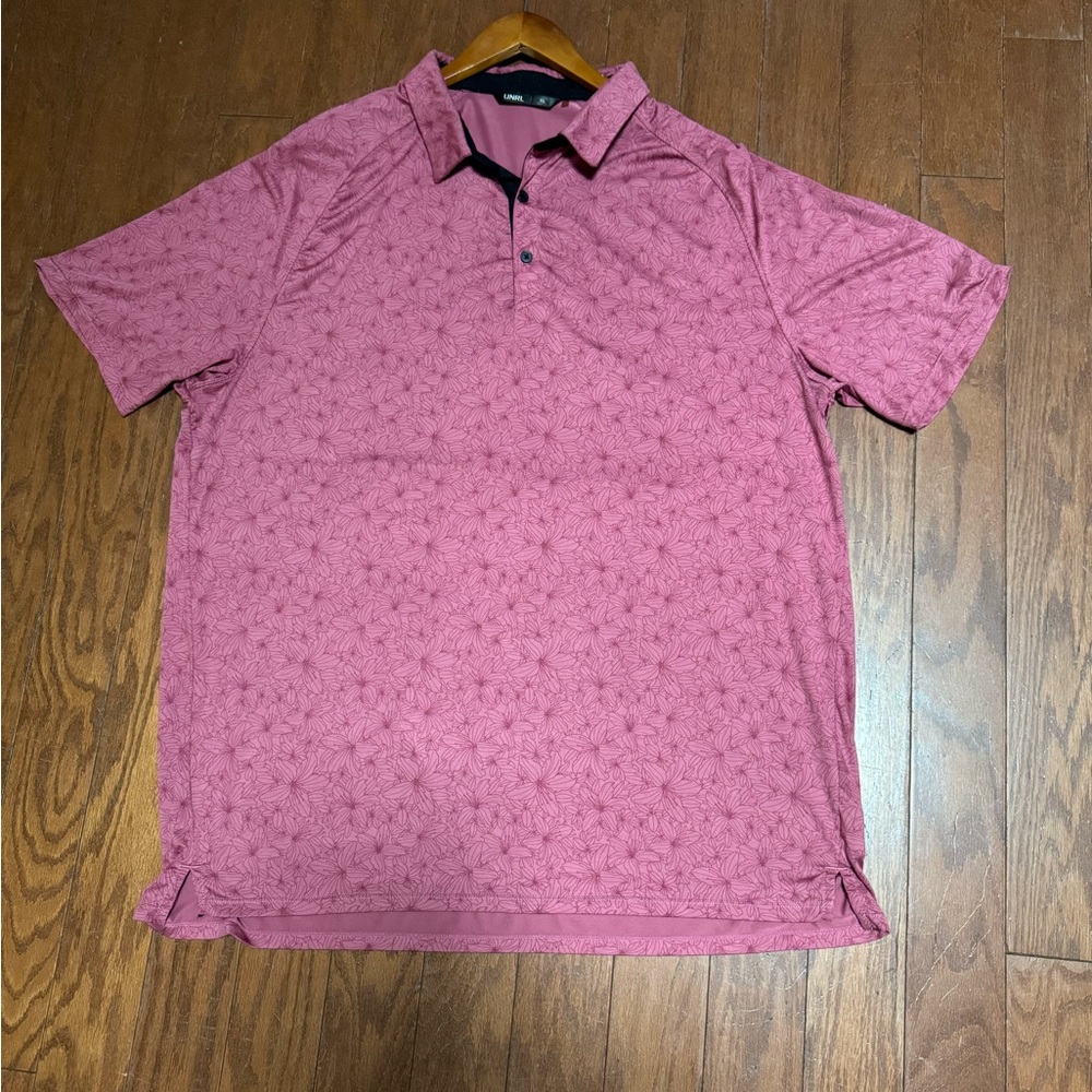 Unrl Classic Pink Polo Shirt for Men